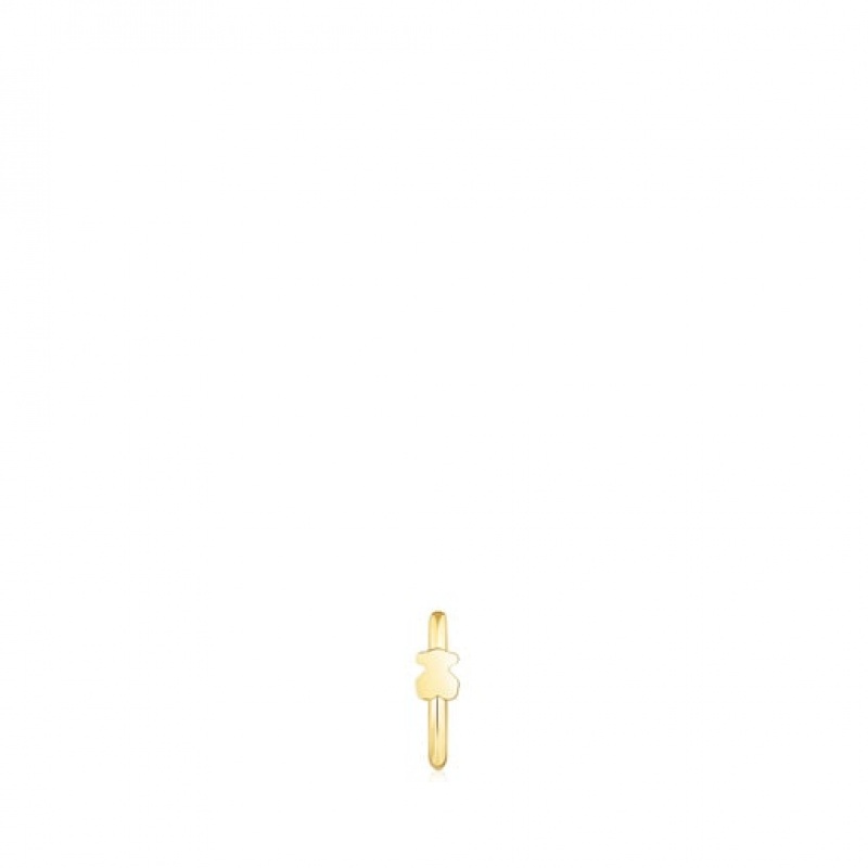 Tous Tous Basics Hoop Women\'s Earrings 18k Gold | TVM614092 | Usa