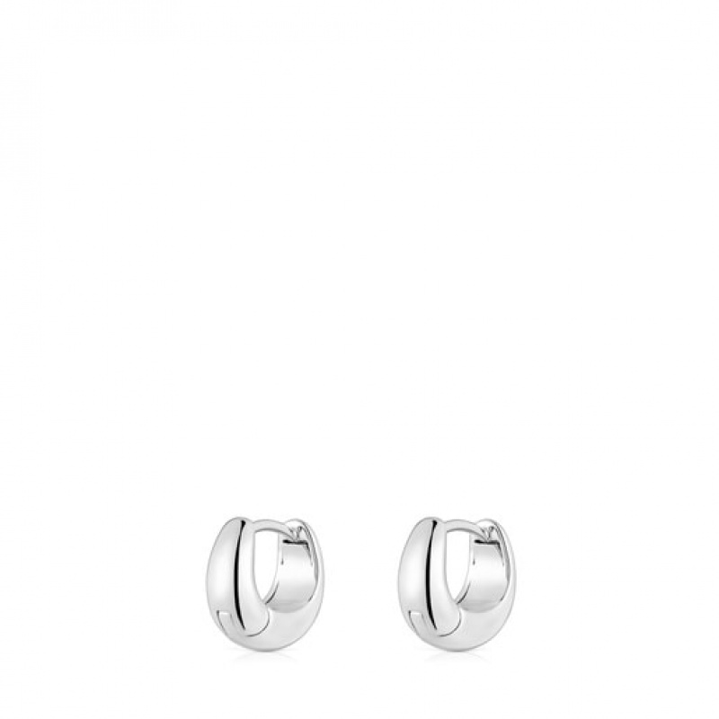 Tous Tous Basics Hoop Women's Earrings Silver | HPE847019 | Usa