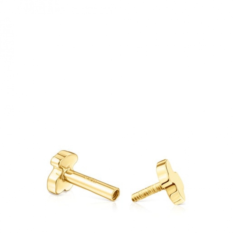 Tous Tous Basics Individual Women's Earrings 18k Gold | IJH267380 | Usa