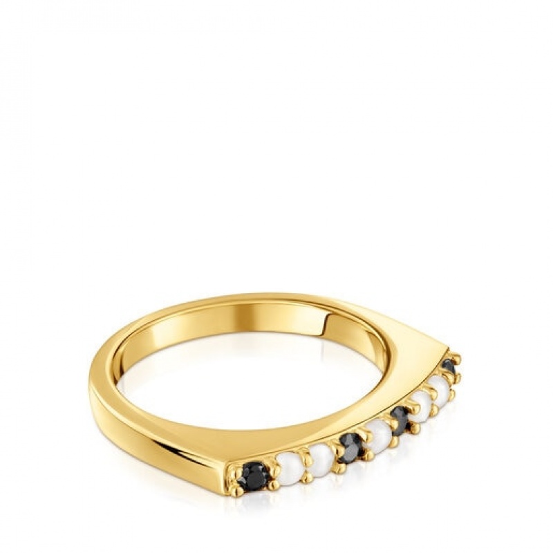 Tous Tous Basics Small Women's Rings 18k Gold | ECU720598 | Usa