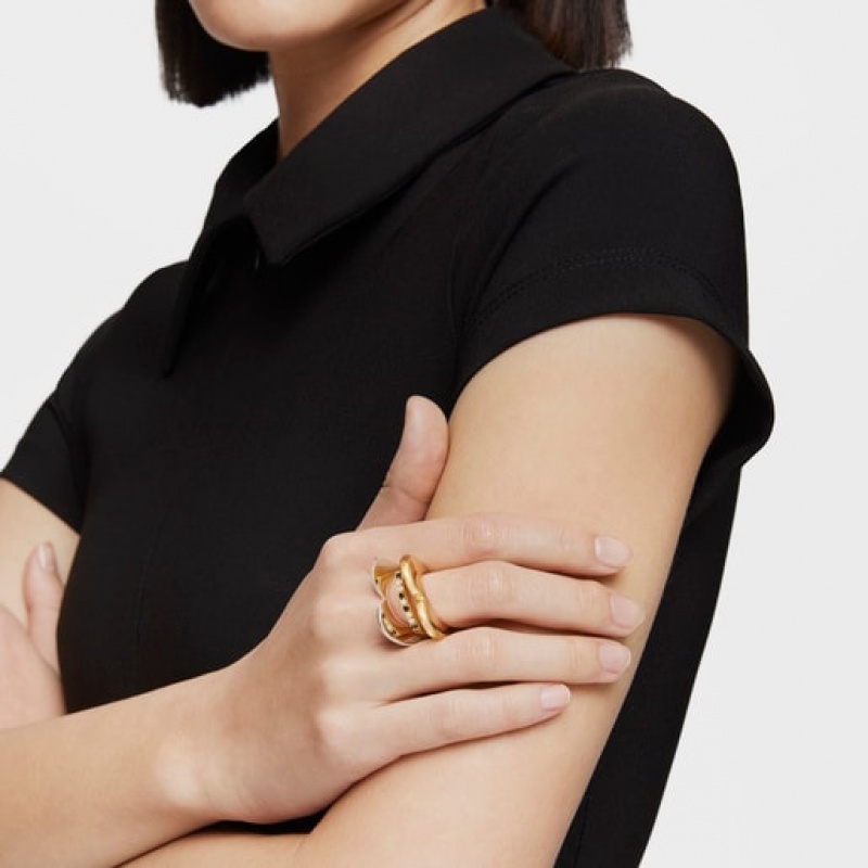 Tous Tous Basics Small Women's Rings 18k Gold | ECU720598 | Usa