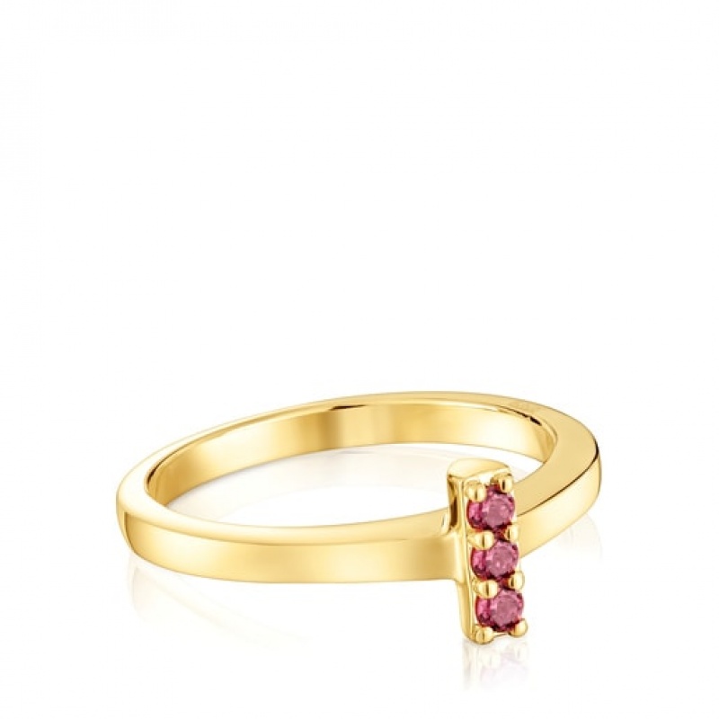 Tous Tous Basics Small Women's Rings 18k Gold | SCX386972 | Usa