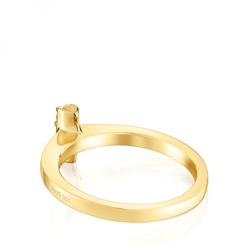 Tous Tous Basics Small Women's Rings 18k Gold | SCX386972 | Usa