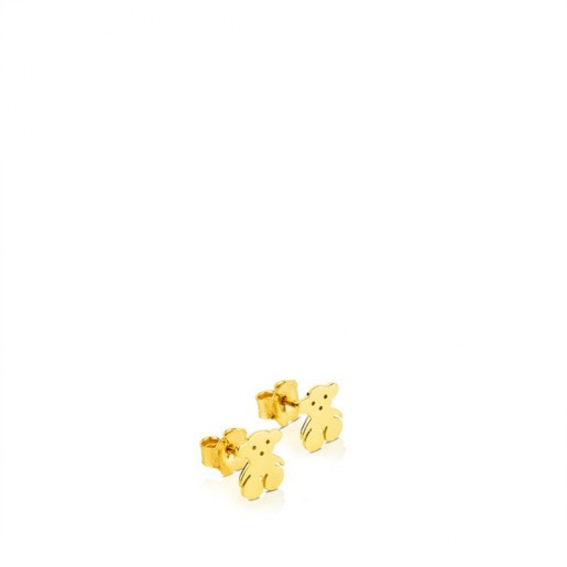 Tous Tous Bear Small Women's Earrings 18k Gold | YGV321975 | Usa