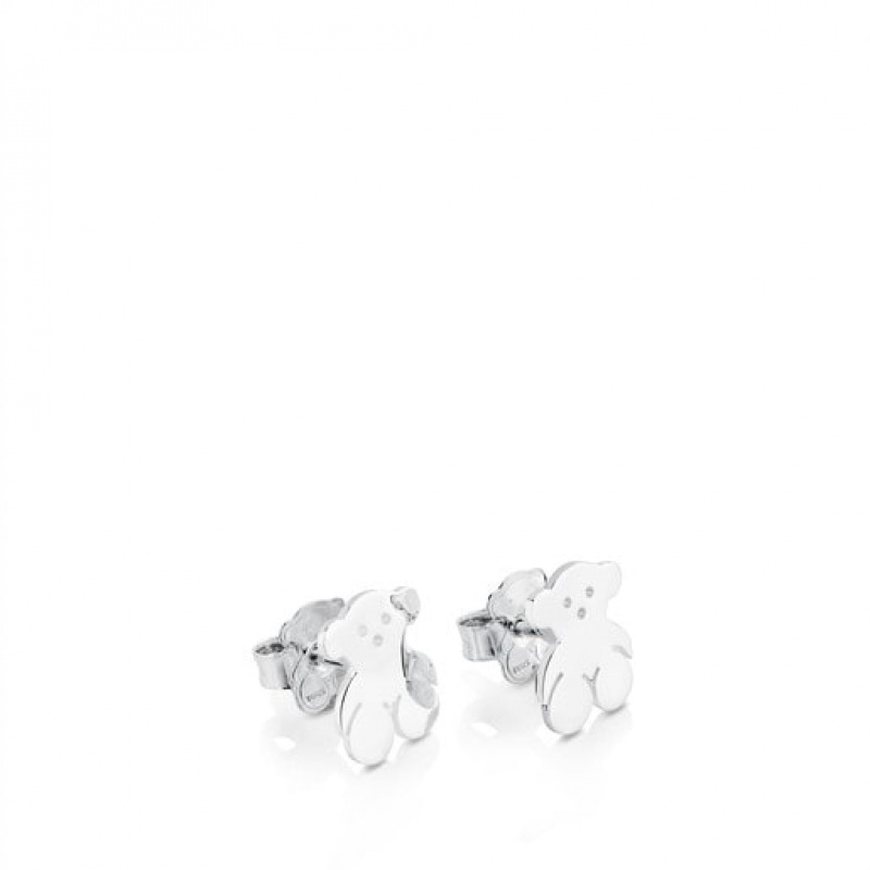 Tous Tous Bear Small Women's Earrings Silver | YXV351426 | Usa