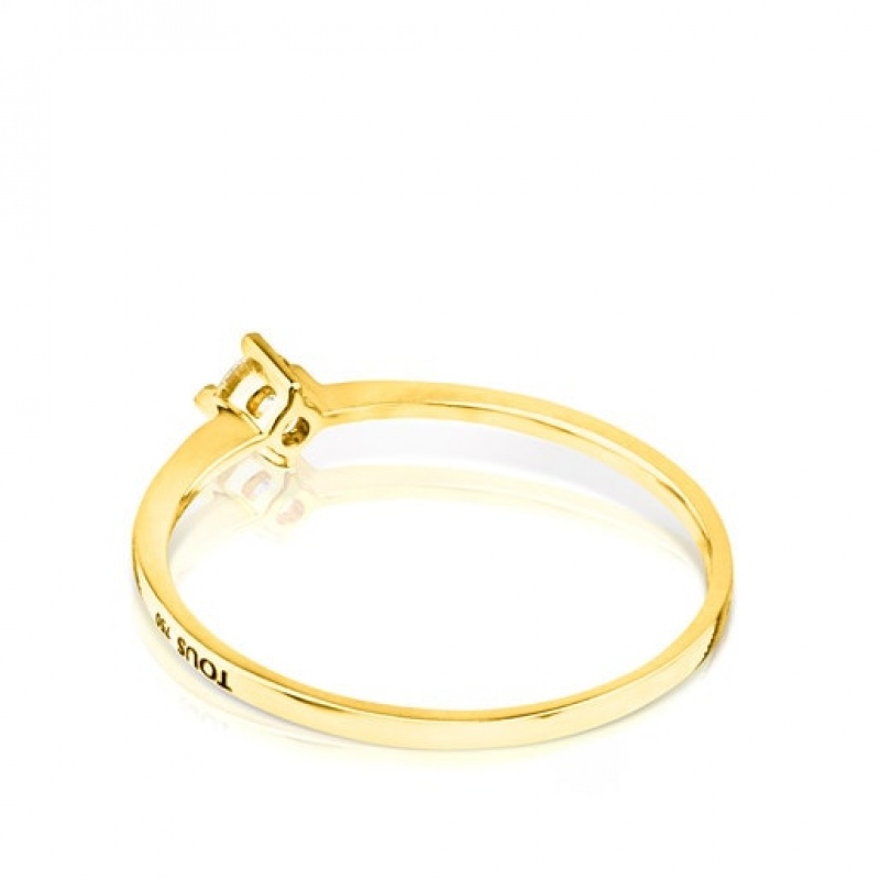 Tous Tous Brillants Diamond Women's Rings 18k Gold | PVS386079 | Usa