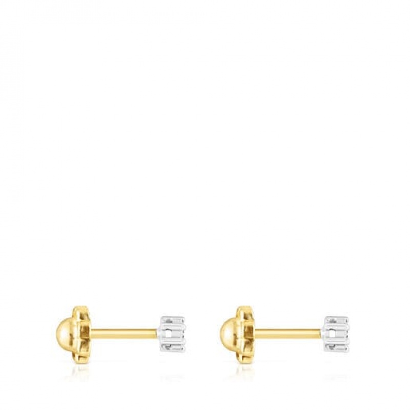 Tous Tous Diamonds Small Women's Earrings 18k Gold | SBA932701 | Usa