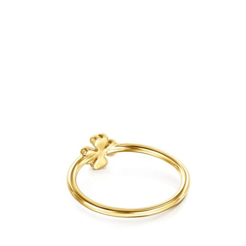 Tous Tous Good Vibes Diamond Women's Rings 18k Gold | PVI019246 | Usa