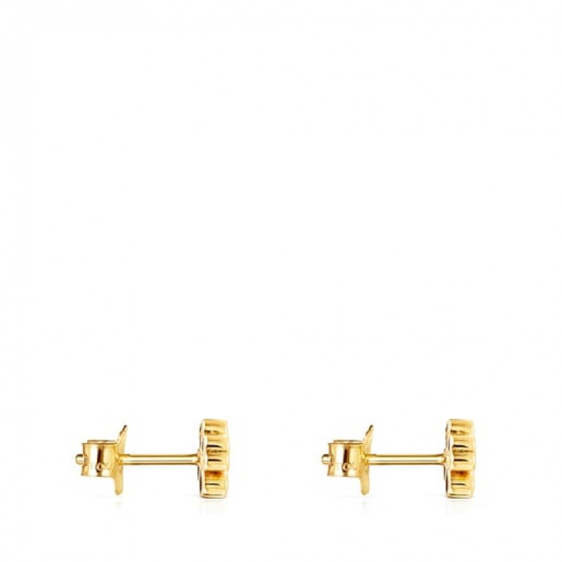 Tous Tous Good Vibes Small Women's Earrings 18k Gold | XMQ758164 | Usa