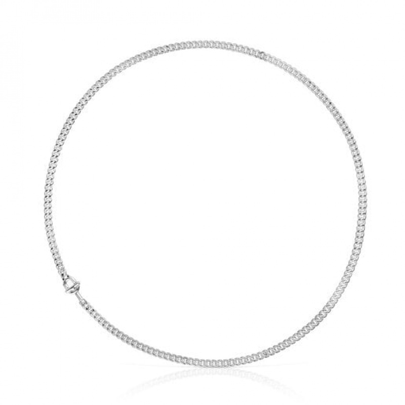 Tous Tous Manifesto Chains Women\'s Necklaces Silver | FZB501239 | Usa
