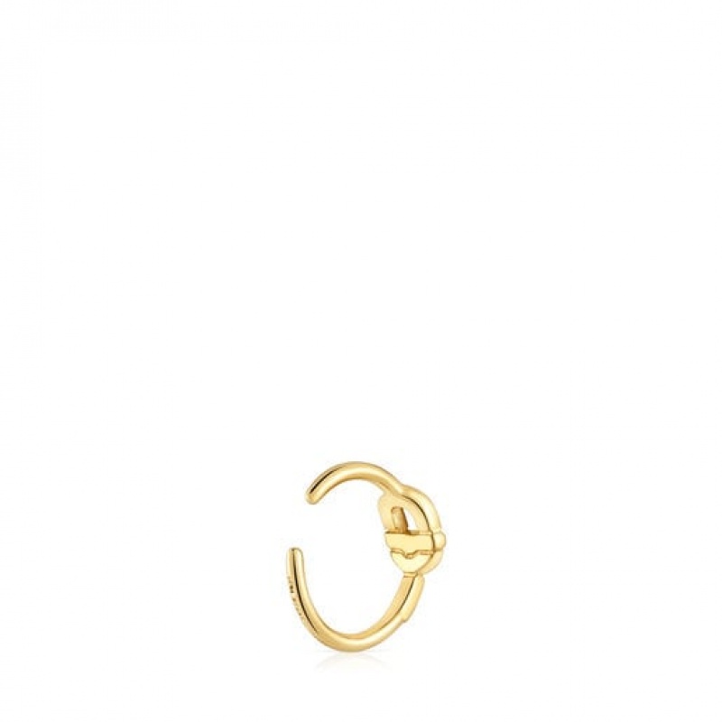 Tous Tous Manifesto Ear Cuff Women's Earrings 18k Gold | ZRF608735 | Usa