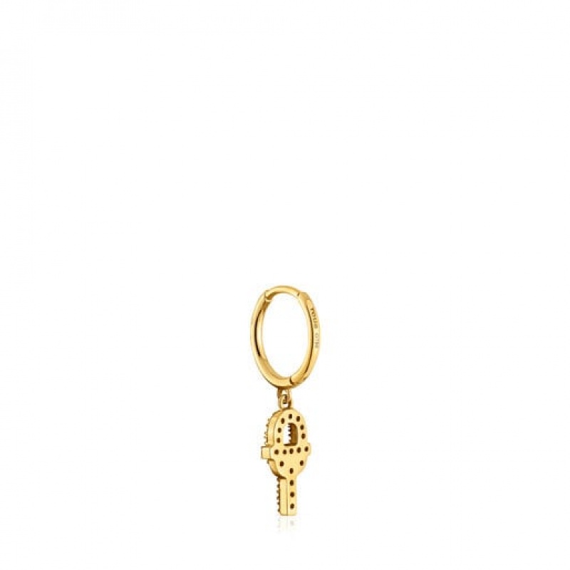 Tous Tous Manifesto Individual Women's Earrings 18k Gold | VLP954823 | Usa