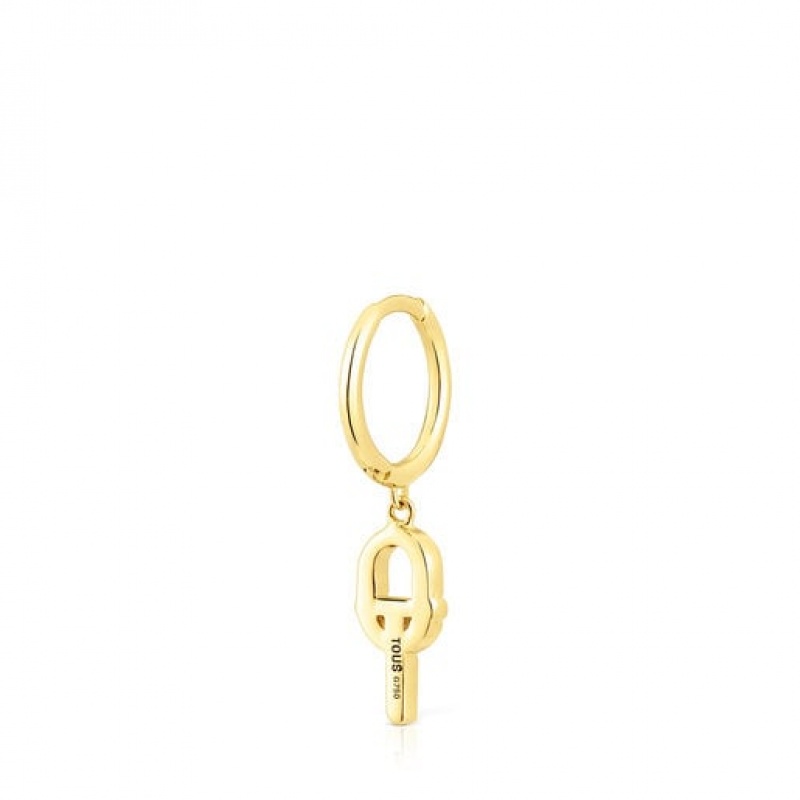 Tous Tous Manifesto Individual Women's Earrings 18k Gold | WXL352701 | Usa