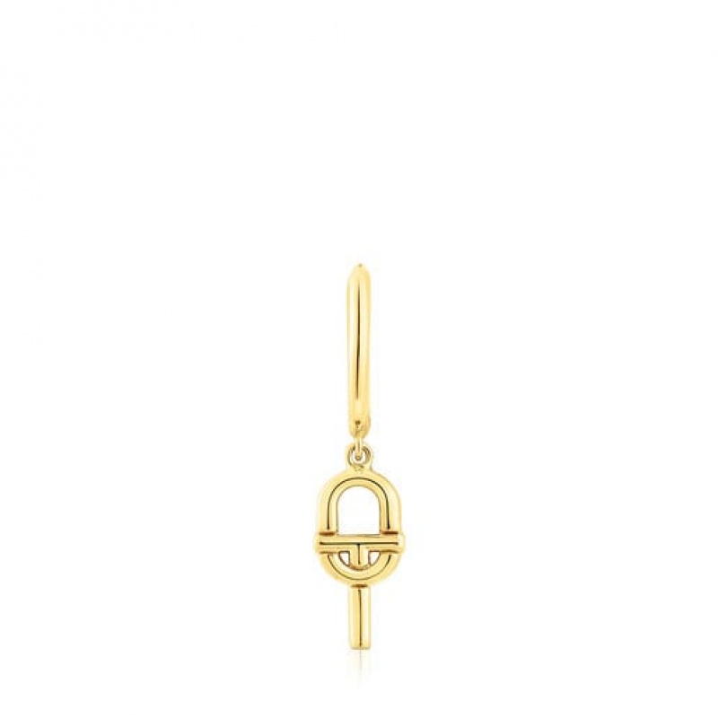 Tous Tous Manifesto Individual Women\'s Earrings 18k Gold | WXL352701 | Usa