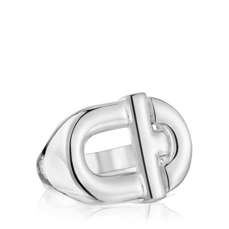 Tous Tous Manifesto Large Women's Rings Silver | ZUF521973 | Usa