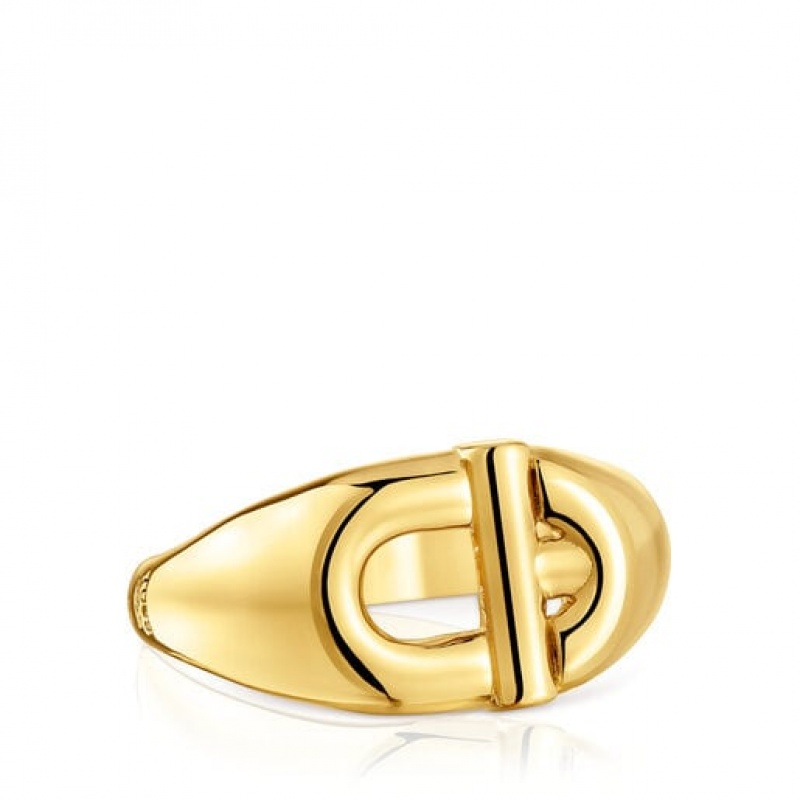 Tous Tous Manifesto Medium Women's Rings 18k Gold | QYU283057 | Usa