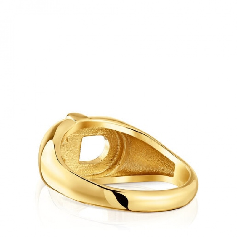 Tous Tous Manifesto Medium Women's Rings 18k Gold | QYU283057 | Usa