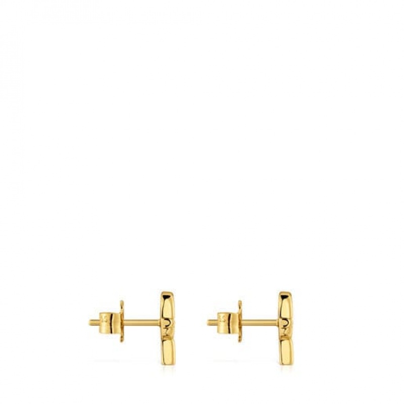 Tous Tous Manifesto Small Women's Earrings 18k Gold | XGV952016 | Usa