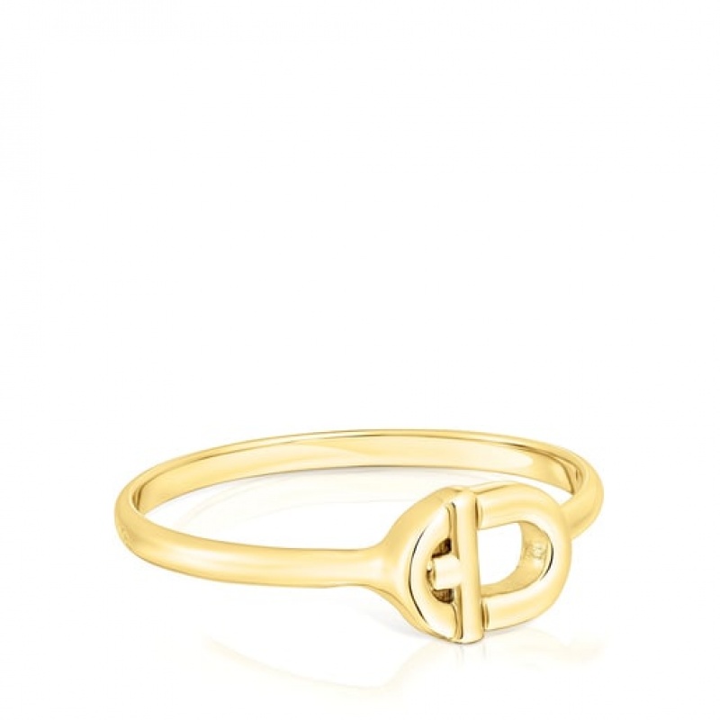 Tous Tous Manifesto Small Women's Rings 18k Gold | HWD712096 | Usa