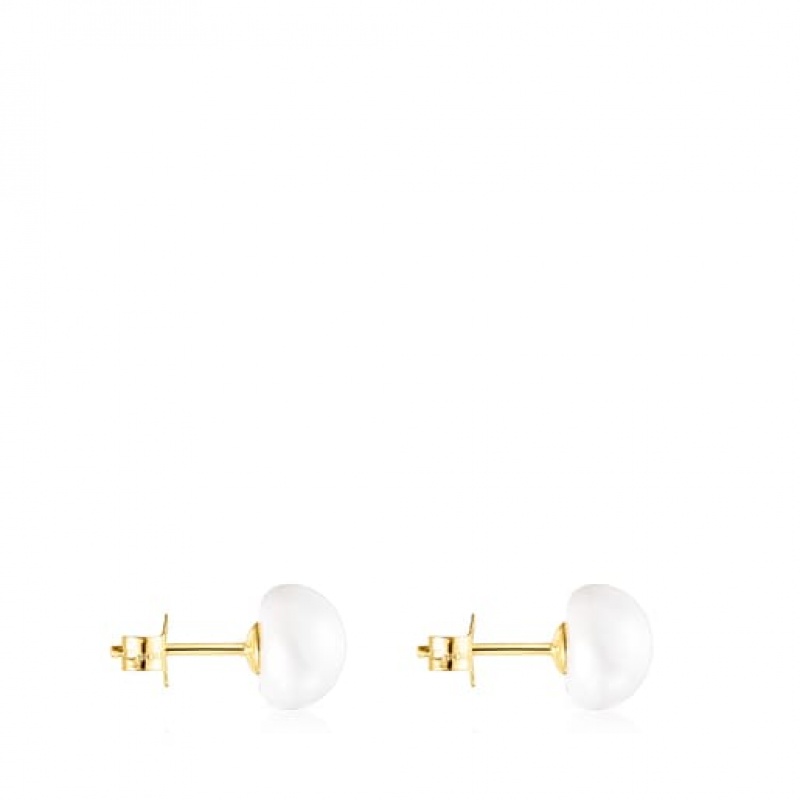 Tous Tous Pearls Pearl Women's Earrings 18k Gold | CLD678931 | Usa