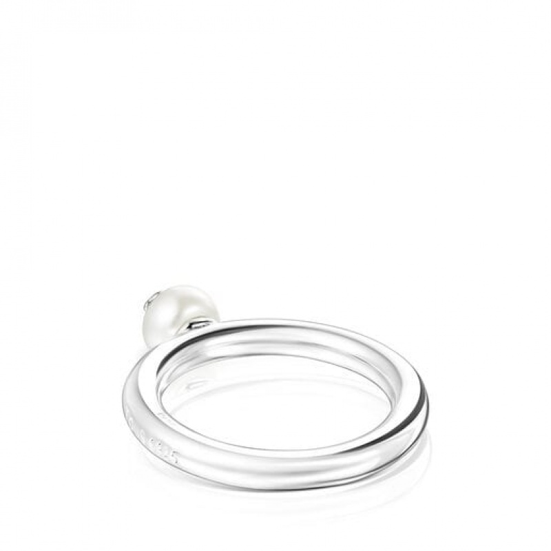 Tous Tous Pearls Small Women's Rings Silver | SNQ159384 | Usa