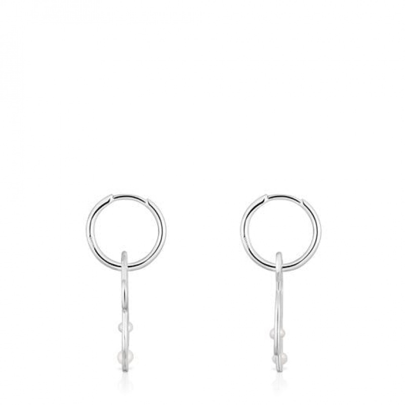 Tous Tsuri Hoop Women's Earrings Silver | DYQ453189 | Usa