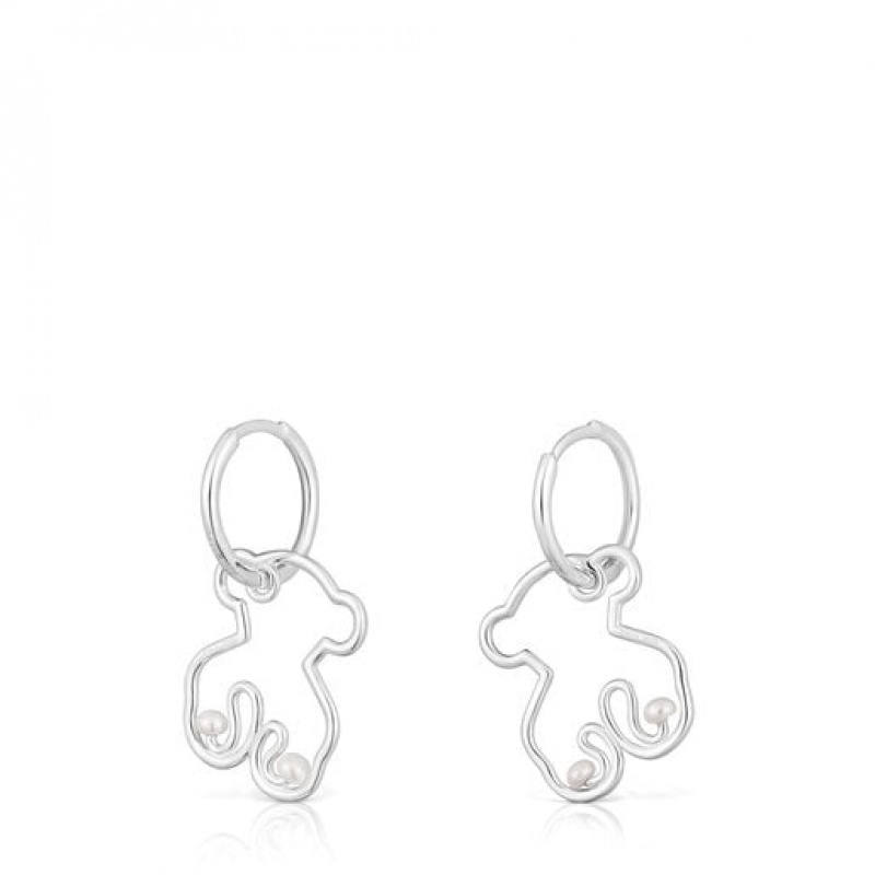 Tous Tsuri Hoop Women's Earrings Silver | DYQ453189 | Usa