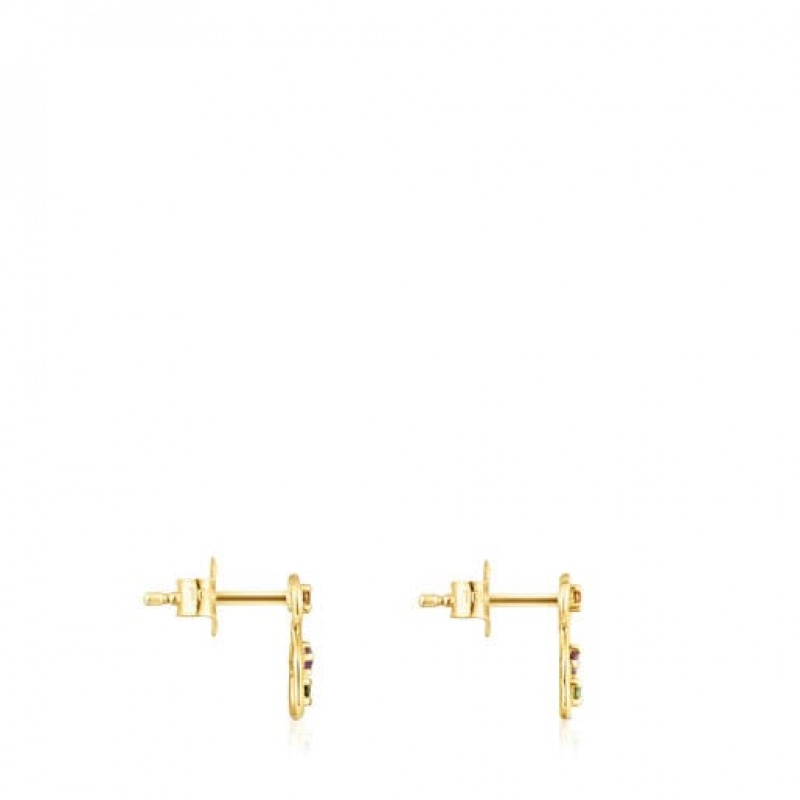 Tous Tsuri Small Women's Earrings 18k Gold | DYM421689 | Usa