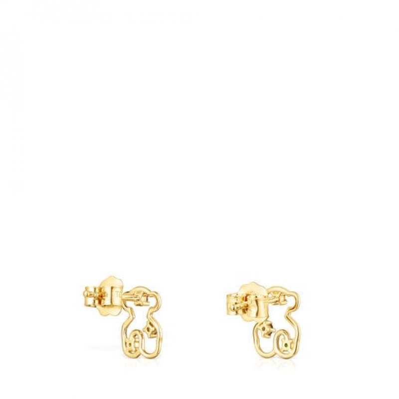 Tous Tsuri Small Women's Earrings 18k Gold | DYM421689 | Usa