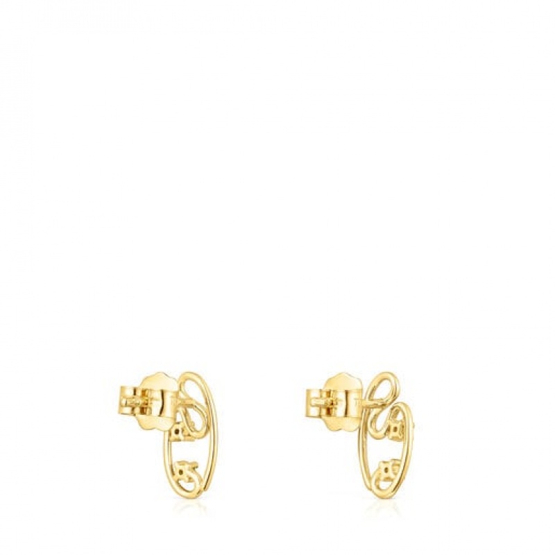 Tous Tsuri Small Women's Earrings 18k Gold | WRK046592 | Usa