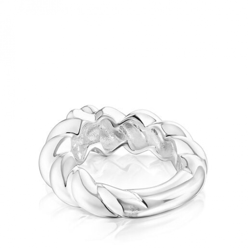 Tous Twisted Small Women's Rings Silver | BCS489320 | Usa