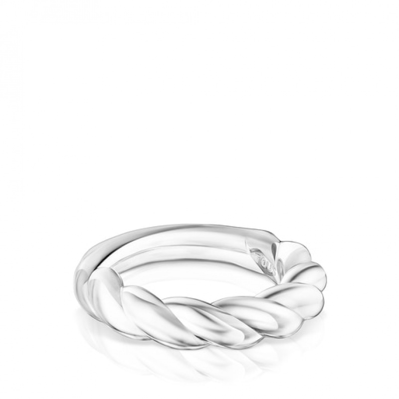 Tous Twisted Small Women's Rings Silver | LTS018572 | Usa