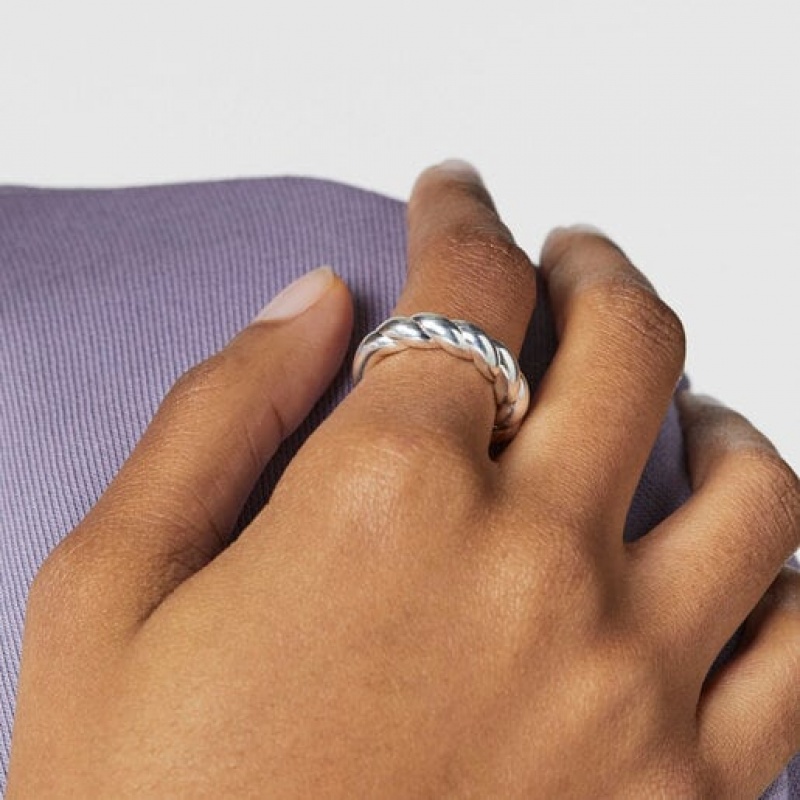 Tous Twisted Small Women's Rings Silver | LTS018572 | Usa