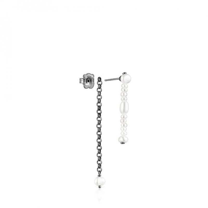 Tous Virtual Garden Long Women's Earrings Silver | NKL243671 | Usa