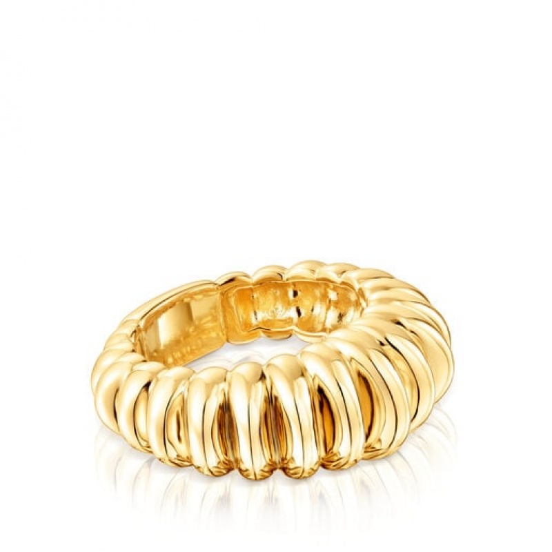 Tous Virtual Garden Medium Women's Rings 18k Gold | DAX716452 | Usa