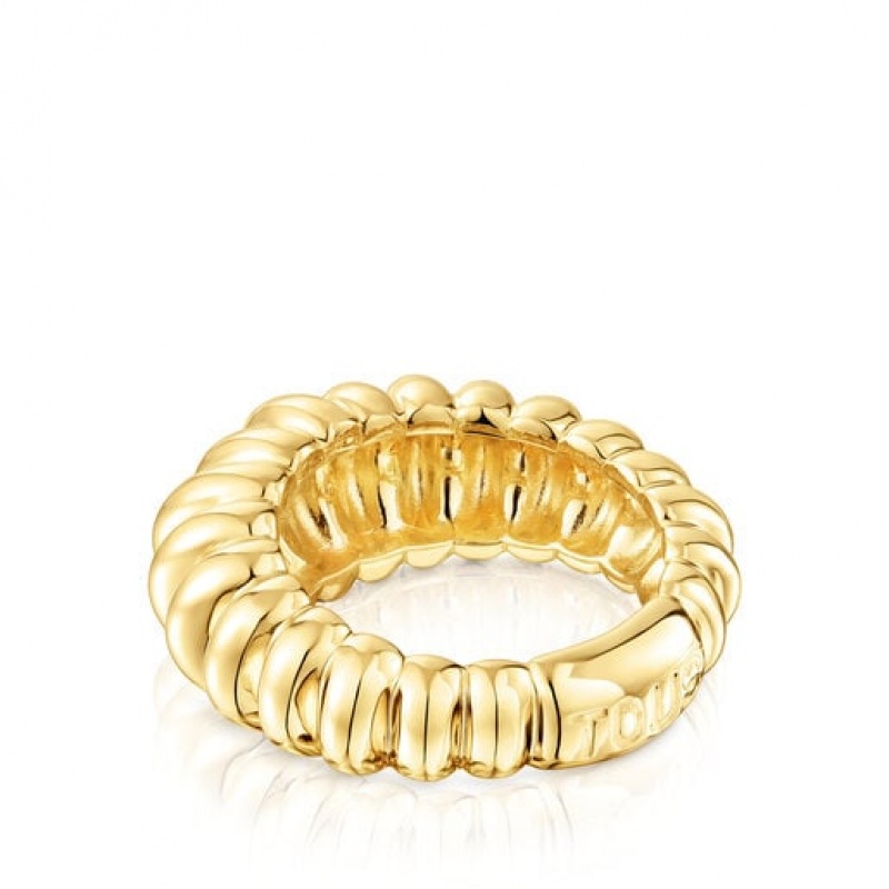 Tous Virtual Garden Medium Women's Rings 18k Gold | DAX716452 | Usa