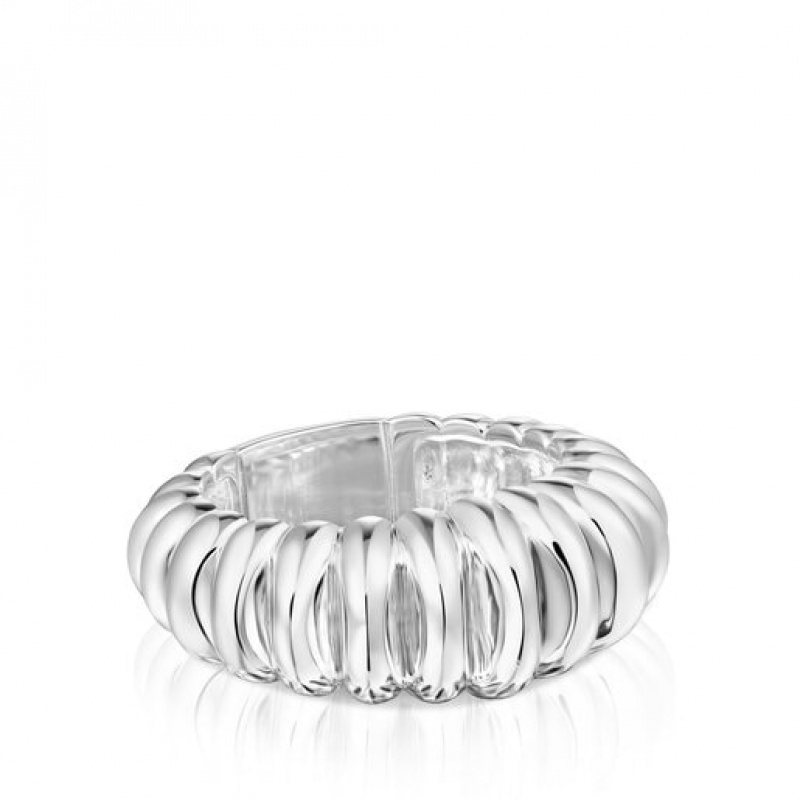 Tous Virtual Garden Medium Women's Rings Silver | LAX283065 | Usa