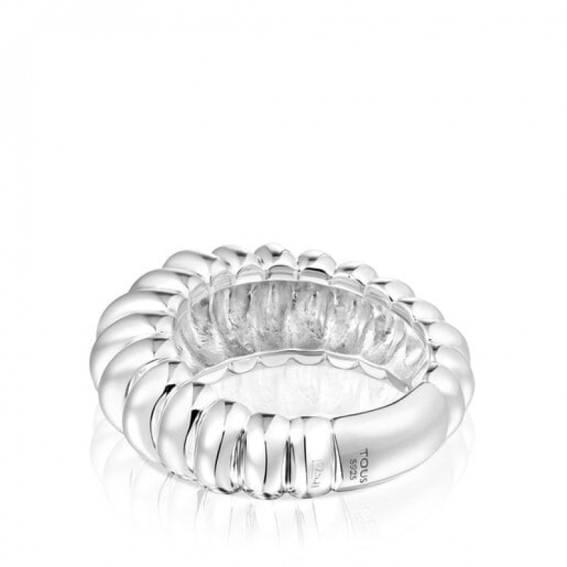 Tous Virtual Garden Medium Women's Rings Silver | LAX283065 | Usa