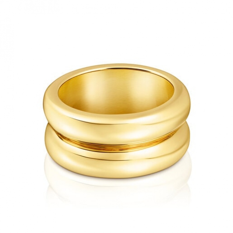 Tous Virtual Garden Medium Women's Rings 18k Gold | TOY987345 | Usa