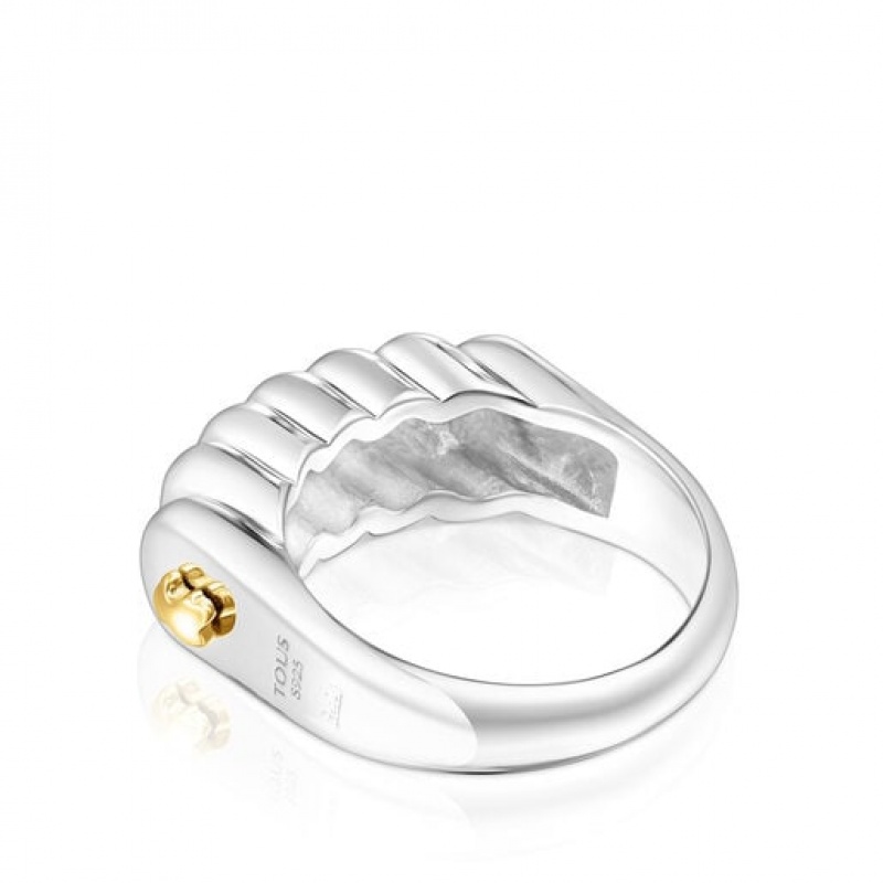 Tous Virtual Garden Medium Women's Rings 18k Gold | LKQ487196 | Usa