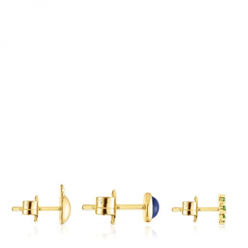 Tous Virtual Garden Small Women's Earrings 18k Gold | PDJ437152 | Usa