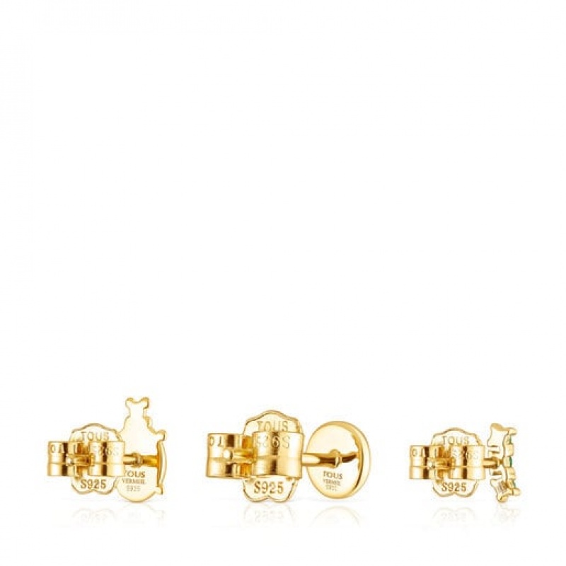 Tous Virtual Garden Small Women's Earrings 18k Gold | PDJ437152 | Usa