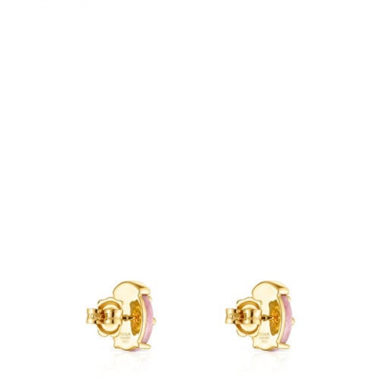 Tous Virtual Garden Small Women's Earrings 18k Gold | KGY753914 | Usa