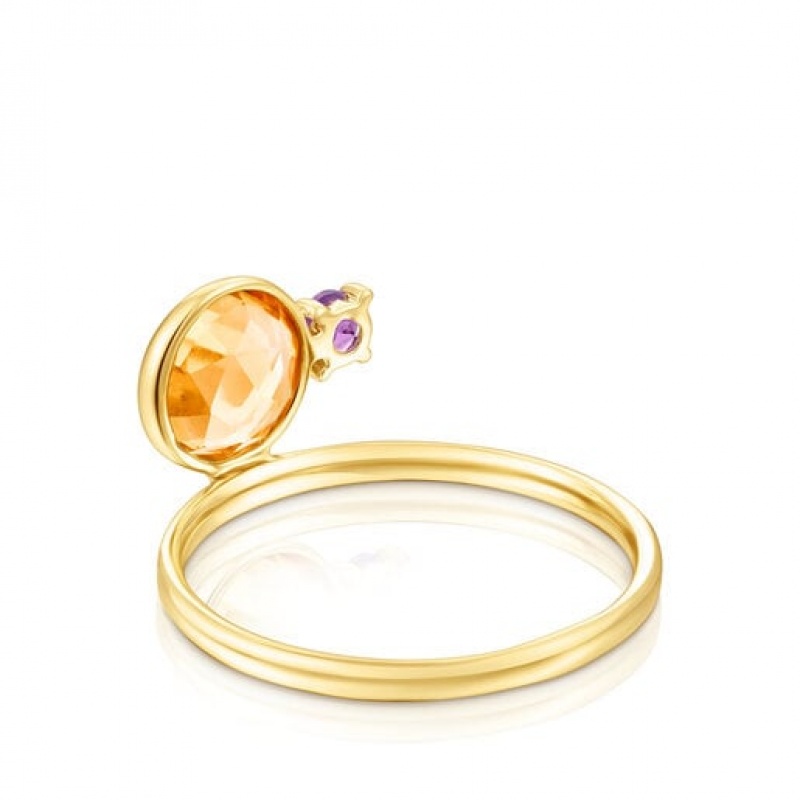 Tous Virtual Garden Small Women's Rings 18k Gold | NWQ625493 | Usa