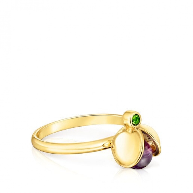 Tous Virtual Garden Small Women's Rings 18k Gold | ZFH249038 | Usa