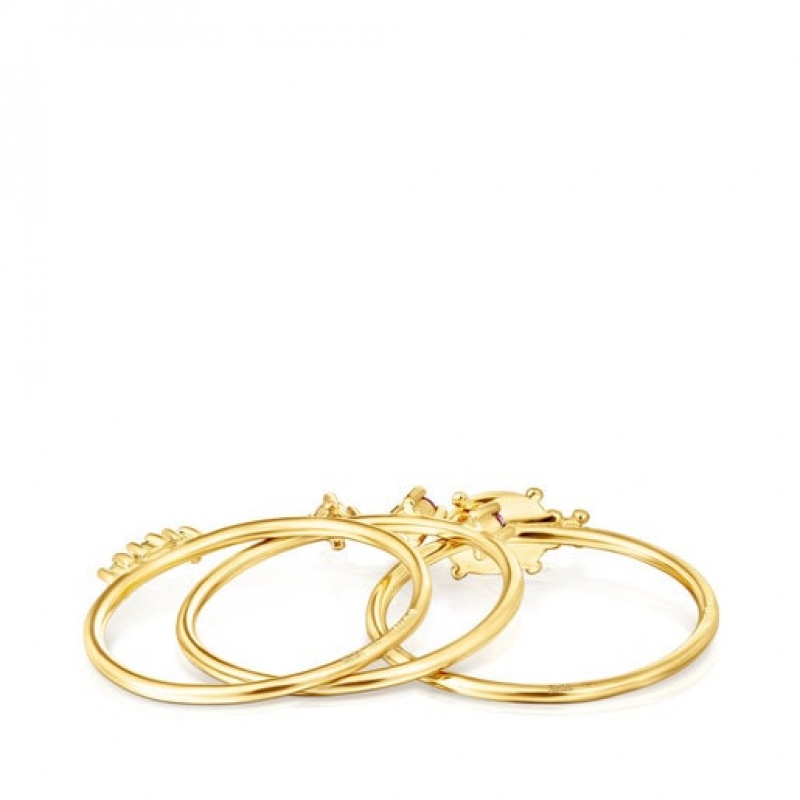 Tous Virtual Garden Small Women's Rings 18k Gold | CWB948075 | Usa