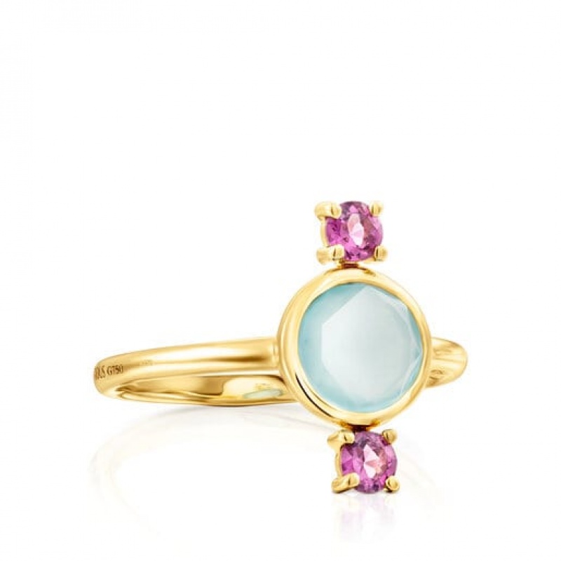 Tous Virtual Garden Small Women's Rings 18k Gold | QWX827451 | Usa