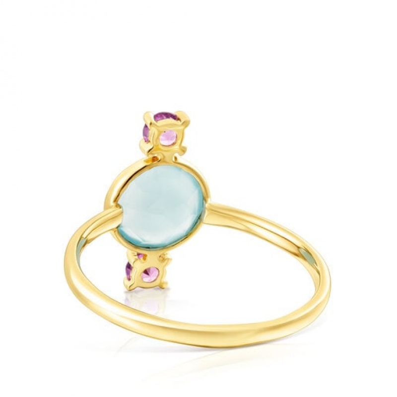 Tous Virtual Garden Small Women's Rings 18k Gold | QWX827451 | Usa