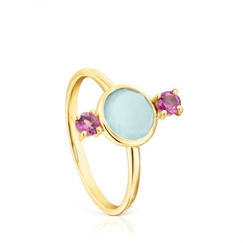 Tous Virtual Garden Small Women\'s Rings 18k Gold | QWX827451 | Usa