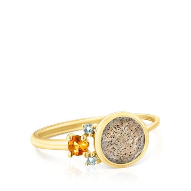 Tous Virtual Garden Small Women's Rings 18k Gold | XLM201946 | Usa